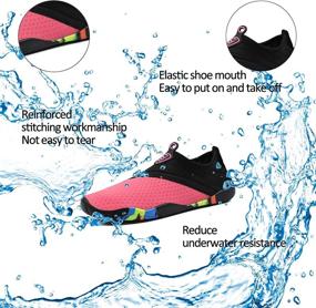 img 2 attached to 🏊 Aqua Water Sports Shoes for Men & Women: Quick-Dry Surf Swim Footwear Barefoot Yoga Socks with Anti-Slip Mesh Upper