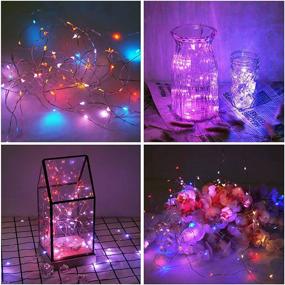 img 2 attached to 🌟 Fairy Lights Battery Operated: 20 Pack LED Starry String Lights, Waterproof Firefly Lights for DIY Wedding, Table, Party, Christmas Decor - 8 Colors