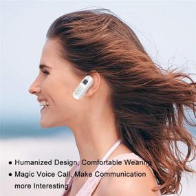 img 1 attached to 💼 Compact Bluetooth Dialer Headset Earphone with SIM Card Support (White) - Mini Mobile Cell Phone 0.66 inch