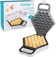 🥚 bubble waffle maker: quick & easy non-stick egg waffler iron with free recipe guide! логотип