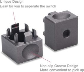 img 2 attached to 🔑 Enhanced Fashion Kingdom Grey Aluminum Alloy Switch Opener with Keycap Puller for Improved Cherry MX Switches