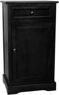 🕰️ timeless elegance: oriental furniture classic design nightstand in sleek black логотип