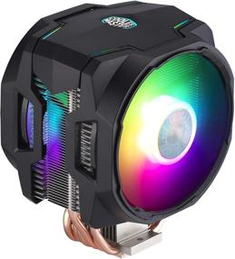 img 4 attached to 💨 CoolerMaster MasterAir MA610P ARGB воздушный охладитель процессора CPU с 6 тепловыми трубками, алюминиевыми рёбрами и вентиляторами Push-Pull Dual SickleFlow ARGB - совместим с AMD Ryzen и Intel 1200/1151