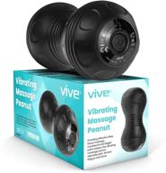 vive vibrating massage peanut: deep tissue roller for trigger point & myofascial release - electric rechargeable self massager for muscle pain relief - 4 speeds for back, legs, neck & arms logo