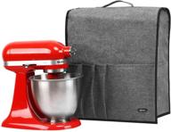 🧺 akinerri kitchen aid mixer cover - dust proof cover with accessory storage pockets and handles - kitchen appliance cloth cover organizer bag - fits all tilt head and bowl lift models logo