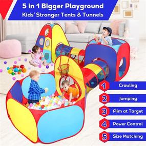 img 3 attached to 5 Piece Tunnels Creative Lightweight Playhouse