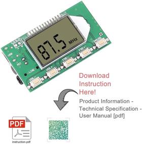 img 1 attached to 🔉 Icstation Цифровой аудио передатчик Стерео модуль DSP PLL 88-108 МГц с ЖК-дисплеем, микрофоном и USB-входом: высококачественное беспроводное решение для передачи аудиосигнала