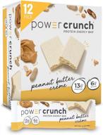 🥜 bionutritional power crunch bars peanut butter creme - 16.8 oz (12 count) (480g) logo