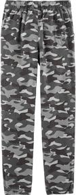 img 2 attached to Toddler Pull Twill Joggers Cedar Boys' Clothing