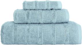 img 2 attached to 🛁 Premium 6-Piece Classic Turkish Towel Set - Luxury Bathroom Decorative Towels | Soft, Absorbent 100% Cotton | Bath, Hand & Washcloth Bundle - Blue