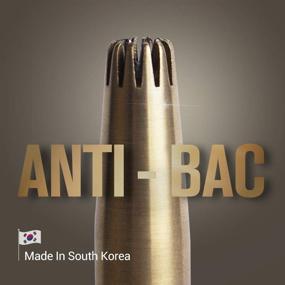 img 3 attached to 👃 [KOREAN MADE] ROYAL Anti-bac Nose Hair Trimmer for Men 'Freikugel' - Manual, Battery-free, Stainless Steel & Brass, Waterproof, Painless with Patented Mechanism ET-32