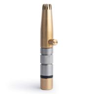 👃 [korean made] royal anti-bac nose hair trimmer for men 'freikugel' - manual, battery-free, stainless steel & brass, waterproof, painless with patented mechanism et-32 logo