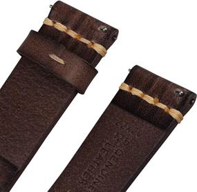 img 1 attached to EurCross Genuine Leather Straps for Men's Watch Upgrades