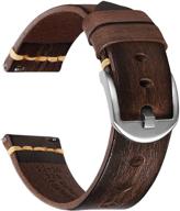 eurcross genuine leather straps for men's watch upgrades logo