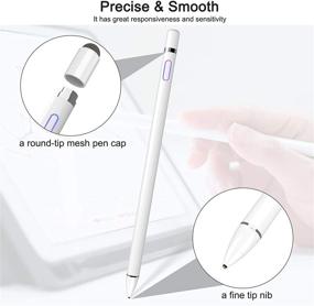img 3 attached to 🖊️ Capacitive Stylus Pen for Touch Screens, Fine Point Digital Pencil Stylist Pen Compatible with iPhone, iPad Pro, Air, Mini, Android, Microsoft Surface, and More Tablets