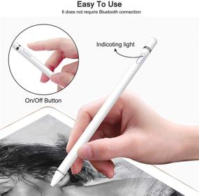 img 1 attached to 🖊️ Capacitive Stylus Pen for Touch Screens, Fine Point Digital Pencil Stylist Pen Compatible with iPhone, iPad Pro, Air, Mini, Android, Microsoft Surface, and More Tablets