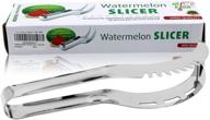 silkitch stainless steel watermelon slicer knife corer: neat slicing, clean design, robust construction - top quality guaranteed logo