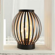 🏮 лампа jhy design, металлическая, высотой 8,7 дюйма: батарейное питание, беспроводное теплое белое светлое с led-лампочкой в стиле эдисона - идеально подходит для свадеб, вечеринок, мероприятий на патио – внутри помещений/на улице. логотип