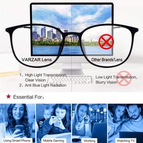 img 2 attached to Protect Your Eyes with Lightweight Blue Light 👓 Blocking Glasses for Women/Men/Teens - Reduce Eyestrain and Glare!