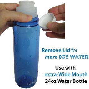 img 2 attached to 🥤 Large 8oz myColdCup Ice Sticks - Ideal for Wide Mouth Water Bottles, Beverage Dispensers, Water Jugs, Growlers - BPA-Free (Set of 4)