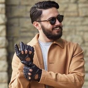 img 1 attached to 🧤 Top-Quality Isotoner Leather Driving Gloves: Ultimate Style & Comfort for X Large Men's Accessories