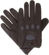 🧤 top-quality isotoner leather driving gloves: ultimate style & comfort for x large men's accessories logo