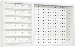 img 4 attached to 🔳 Sauder Craft Pro Series Wall-Mounted Pegboard with Thread Storage - 27.95&#34; Length, 2.52&#34; Width, 15.28&#34; Height - White