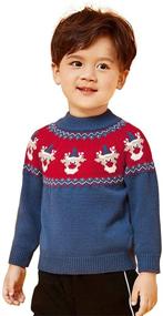 img 3 attached to Mud Kingdom Boys Christmas Sweater with Reindeer Xmas Patterns