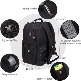 img 2 attached to Ultimate Travel Laptop Backpack with Built-in Laptop Charging