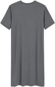 img 3 attached to 👕 LightGray Men's Viscose Nightshirt with Sleeves by Latuza - Sleep & Lounge Clothing