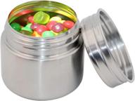 🍬 coagu 8oz sugar canisters: versatile stainless steel lunch containers for child's lunch, tea, sugar, coffee, candy логотип