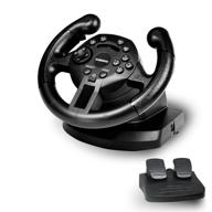 🎮 gamemon mini dualshock racing wheel - compatible with playstation 3 ps3/pc usb for d-input & x-input logo