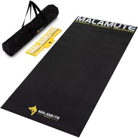 img 4 attached to 🚴 Large 36&#34; (3&#39;) x 78&#34;(6.5&#39;) Malamute Indoor Bike Mat for Trainer, Cycling & Fitness, Peloton & Stationary Bike, Exercise Equipment