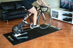 img 2 attached to 🚴 Large 36&#34; (3&#39;) x 78&#34;(6.5&#39;) Malamute Indoor Bike Mat for Trainer, Cycling & Fitness, Peloton & Stationary Bike, Exercise Equipment