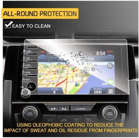 img 1 attached to RUIYA Screen Protector Foils GPS Screen Protective Film For 2019-2021 Civic LX EX Touring Si EX-L Sedan Hatchback Car Navigation Center Control Touch Screen Protector With Clear Anti-Explosion &Amp