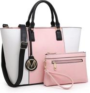 mkp handle satchel handbags shoulder women's handbags & wallets logo