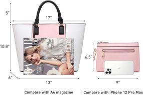 img 2 attached to MKP Handle Satchel Handbags Shoulder Women's Handbags & Wallets