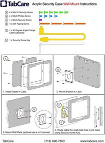 img 1 attached to Защитный акриловый корпус TABcare против краж 90 градусов для планшетов, аксессуаров и держателей
