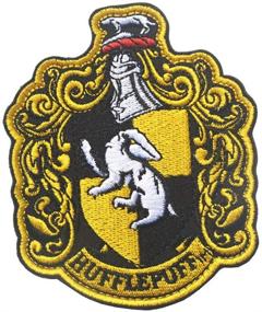 img 1 attached to 🦡 Set of 2 Harry Potter Hufflepuff House Crest Patches, Full Color Applique with Hook and Loop Backing, 3.94"x3.15", Ideal for Coats, Jackets, Gear, Caps, Hats, and Backpacks