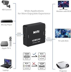 img 1 attached to Converter Composite Adapter Supports Chromecast Accessories & Supplies