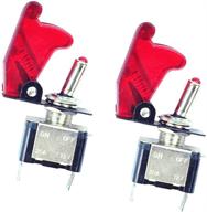 🔴 qiorange red led toggle switch car cover (set of 2) logo