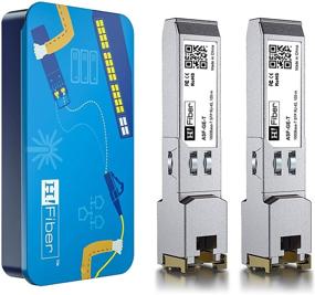 img 4 attached to 🔌 SFP Copper RJ45 Transceiver Gigabit Module 1000Base-T Compatible: Cisco GLC-T/SFP-GE-T, Meraki MA-SFP-1GB-TX, Mikrotik, Ubiquiti, Netgear, D-Link, TP-Link, Broadcom - 100 Reach, 2 Pack