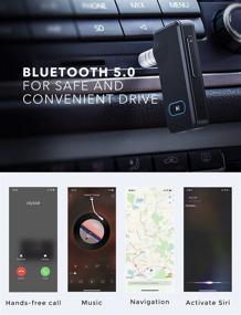 img 2 attached to 🔊 Улучшите свою аудиосистему с помощью Bluetooth 5.0 приемника: автомобильного / домашнего стерео и адаптера для проводных наушников - 15 часов аккумулятора, громкой связи, легкий переключатель.