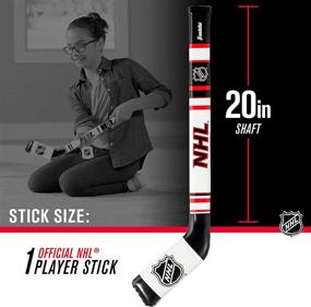 img 2 attached to 🏒 NHL Franklin Sports Kids Knee Hockey Stick & Ball Set - Soft Sport Fun Guaranteed!