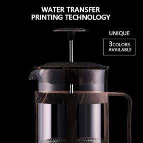 img 1 attached to French Press Coffee Maker Borosilicate Kitchen & Dining and Coffee, Tea & Espresso