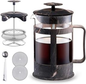 img 4 attached to French Press Coffee Maker Borosilicate Kitchen & Dining and Coffee, Tea & Espresso