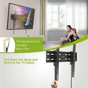 img 1 attached to 📺 USX MOUNT TV Wall Bracket: Tilting, Universal 26-55 Inch LED LCD OLED 4K Plasma Flat Screen Mount - Max 99lbs Capacity, Low Profile - 12° Tilt, VESA 400x400mm