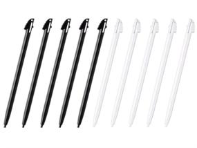 img 3 attached to Yueton 10pcs Black and White Plastic Replacement Stylus Touch Screen Pen 🖊️ Set for Nintendo 3DS Series - Compatible with 3DS, 3DS XL, 3DS LL