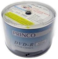 📀 dvd-r 24x princo slim white logo printed blank media - pack of 120 disks logo