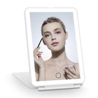 💄 fascinate rechargeable lighted makeup mirror: portable dimmable led vanity mirror with 3 color lights and 72 leds for beauty on the go logo